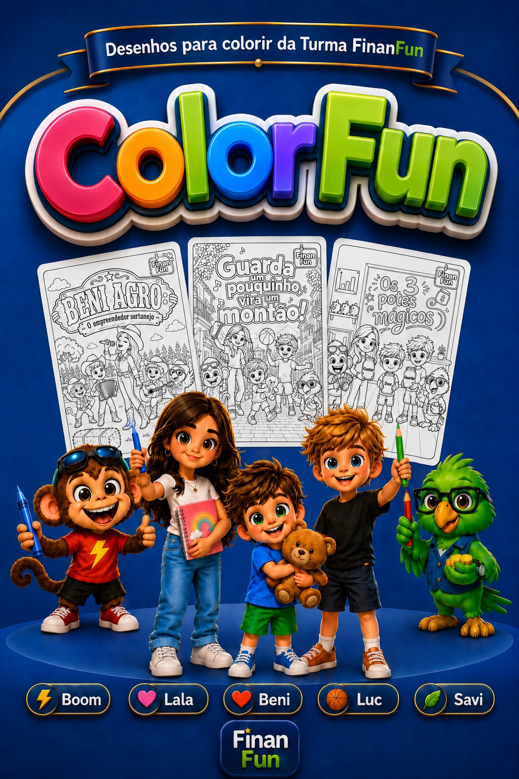 ColorFun — livro de colorir da turma FinanFun
